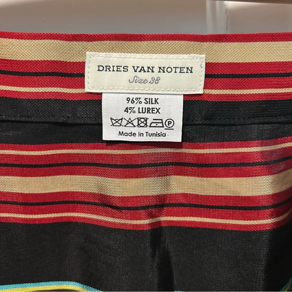 Dries Van Noten Silk Midi Skirt Size 38 - Picture 6 of 10